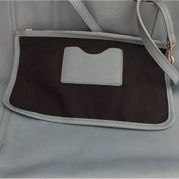 SHINOLA DETROIT MEDIUM SHOPPER TOTE DEMIN BLUE LEATHER RARE BEACH TRAVEL NEW - Picture 9 of 11